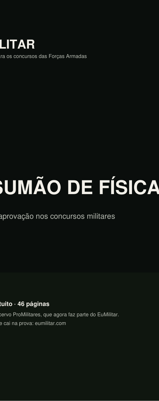 Capa: Resumão de Física: do zero à aprovação